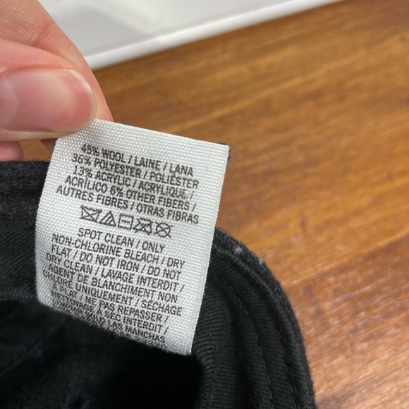 PINK Black Wool Hat - Picture 2 of 8